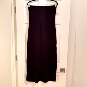 Black Active USA skirt & tube dress with high side slits - large